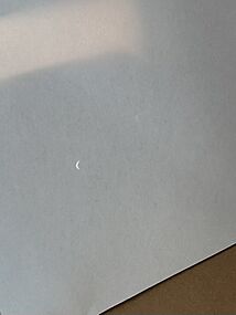 2024 April 6 eclipse through pinhole camera