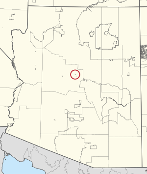4708R Yavapai-Apache Nation Reservation Locator Map