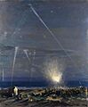 A Coast Defence - an 18-pounder anti-aircraft gun, Tyneside, 1917 by John Lavery