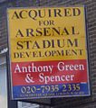 Acquired for Arsenal Stadium development