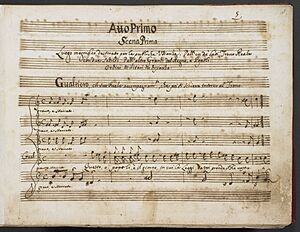 Alessandro Scarlatti - Griselda. (BL Add MS 14168 f. 5r)