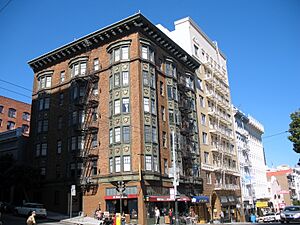 Belmont, Farnham & Montreaux Apartments & Reich Hotel, Lower Nob Hill Apartment Hotel District, San Francisco, CA 9-3-2012 3-51-57 PM