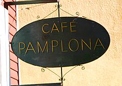 Cafe pamplona sign cambridge ma josfina yanguas