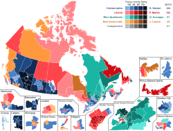 Canadian federal election, 2006 results by riding