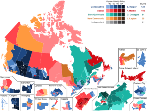 Canadian federal election, 2006 results by riding