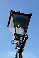 A Victorian gas light