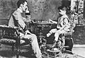 Capablanca jogando com o seu pai
