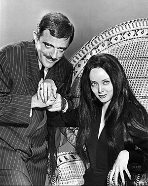 Carolyn Jones John Astin The Addams Family 1964.JPG