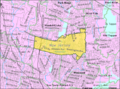 Census Bureau map of Hillsdale, New Jersey