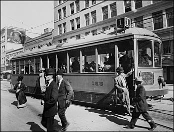 Class 1 Streetcar 5th and Broadway-San Diego-1915