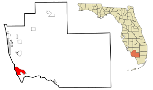 Collier County Florida Incorporated and Unincorporated areas Marco Island Highlighted