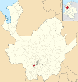 Location of the municipality and town of Angelópolis in the Antioquia Department of Colombia