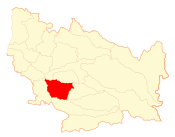 Location of the Bulnes commune in the Ñuble Region