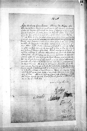 Council ruling on Wampage March 1679
