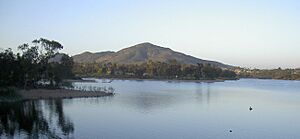 Cowles Mountain over Lake Murray in San Diego 2009