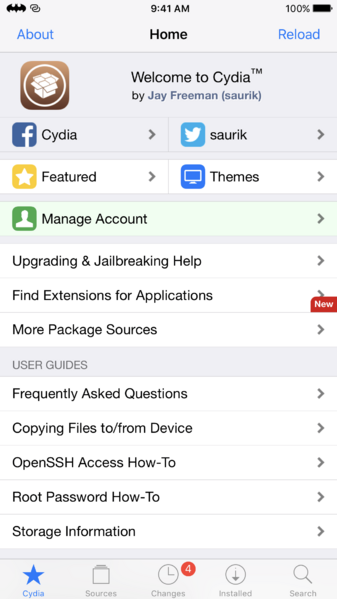 Cydia ios 10