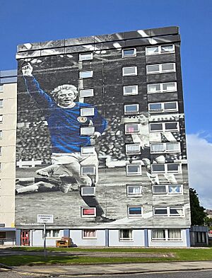 Denis Law - Printfield mural 2 of 2