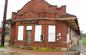 Train station in Durant