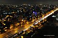 Eastern Express Highway by night in Thane