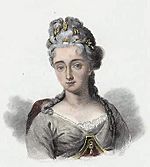 Engraving of Jeanne Pelagie de Rohan-Chabot, Dowager Princess of Epinoy