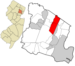 Location in Essex County and the state of New Jersey