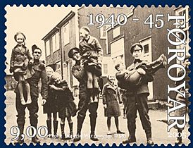 Faroe stamp 536 world war 2