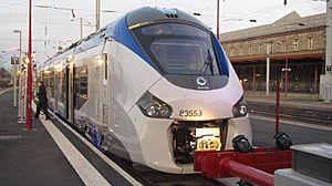 First presentation of the Alstom Regiolis in Strasbourg -2011 (In front).JPG