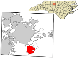 Location in Guilford County and the state of North Carolina.