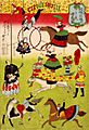 Hiroshige III, Big French circus on the grounds of Shokonsha shrine, 1871