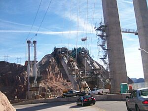 Hoover Dam Bypass Bridge - From Nevada - 2009-01-02