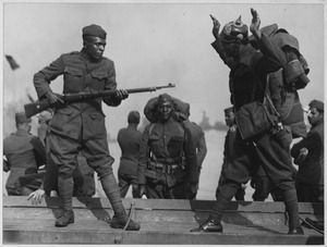 How they did it over there. (African American) troops of the 505th Engineers that returned on S.S. . . . - NARA - 533525