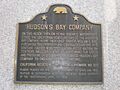 Hudson's Bay Co. plaque, Commercial St., SF
