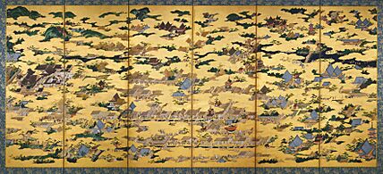 Kanō Eitoku - Rakuchū rakugai zu (Uesugi) - right screen