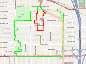 Kenton Commercial Historic District Map