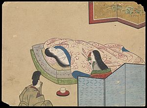 Kusozu; the death of a noble lady and the decay of her body. Wellcome L0070289