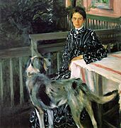 Kustodiev Portrait Of Wife