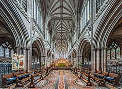 Lichfield Cathedral High Altar from choir, Staffordshire, UK - Diliff