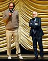 Luca Guadagnino and André Aciman at the screening of Call Me By Your Name, 2017 Berlin International Film Festival