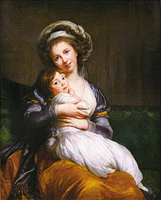 Madame Vigee-Lebrun and her daughter, Jeanne Lucia (Julie)