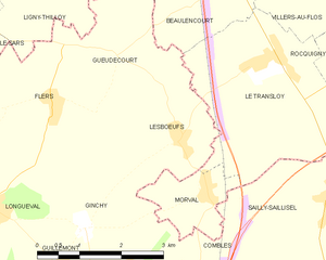 Map commune FR insee code 80472