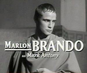 Marlon Brando in Julius Caesar trailer