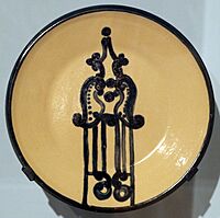 Mary alice hadley per hadley pottery, piatti, 1952-55, 02