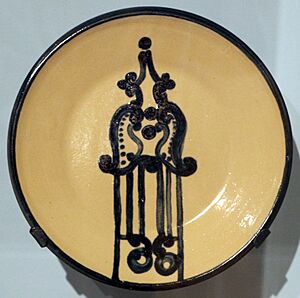 Mary alice hadley per hadley pottery, piatti, 1952-55, 02.jpg