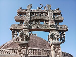 Monument at Sanchi Stupa India 24