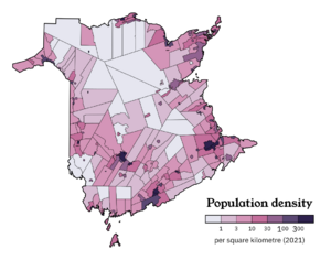 NB Population Density 2021