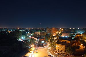 Niamey at night