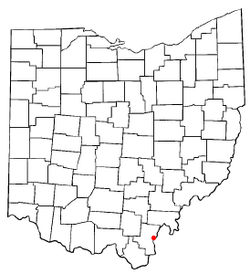 Location of Gallipolis, Ohio