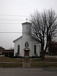 The original church in Carey, called Saint Edward Church.