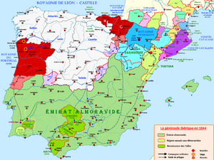 Péninsule ibérique en 1144