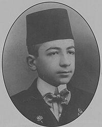 Peyami Safa's childhood photo for a magazine